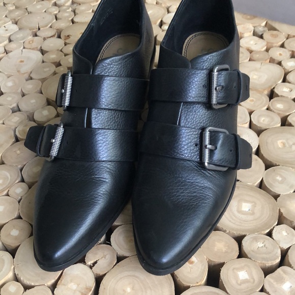 splendid Carla buckle booties black 7.5 - Picture 3 of 5